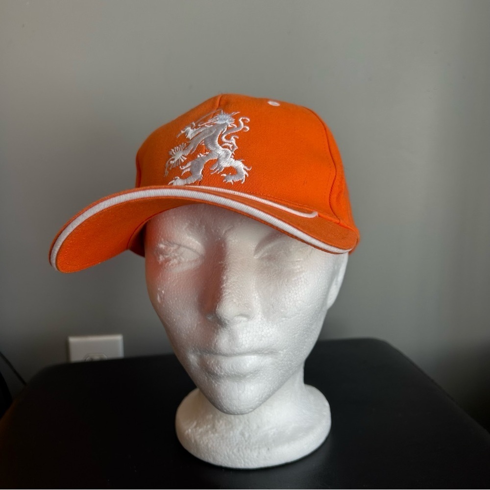 Orange & White Holland Flag BaseBall Cap with Slide Adjuster